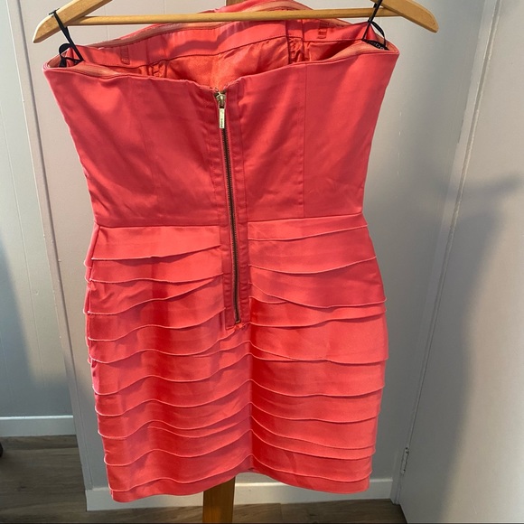Bebe Peach Cocktail Dress - Picture 2 of 4